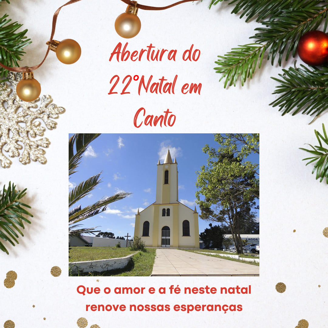Programação do 22º Natal em Canto de Lagoa Bonita abre hoje