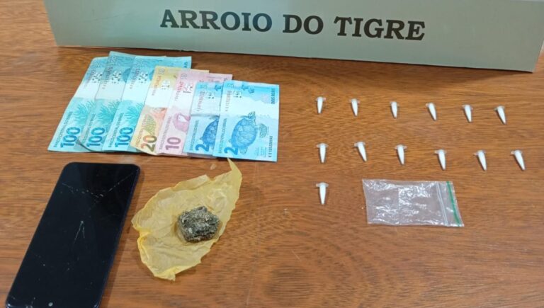 BM prende homem por tráfico de drogas em Arroio do Tigre