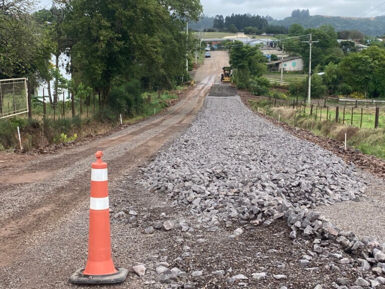 Avançam as obras da ERS-347 entre Segredo e Lagoão