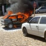 Campanha busca ajudar proprietário de veículo destruído por incêndio em Lagoão