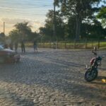 Acidente entre carro e moto é registrado em Estrela Velha