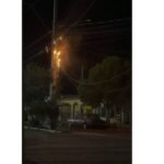 Incêndio em poste mobiliza moradores e bombeiros em Sobradinho