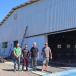 Obras avançam na quadra coberta do Parque de Eventos de Lagoa Bonita do Sul