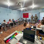 Brigada Militar de Lagoa Bonita do Sul promove palestra para alunos de Várzea Grande