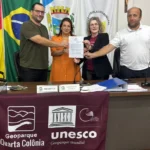 Acordo entre UFSM e Condesus fortalece ações do Geoparque Quarta Colônia em reunião em Pinhal Grande