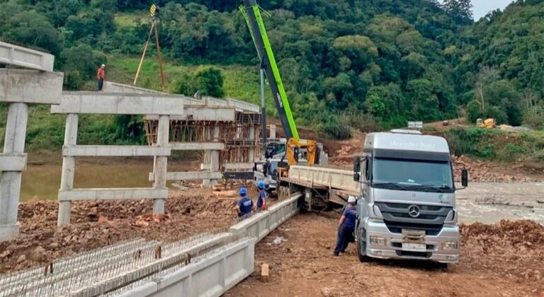 Nova ponte entre Estrela Velha e Arroio do Tigre avança e reforça integração regional