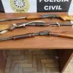 Polícia Civil apreende armas de fogo durante operação no interior de Ibarama