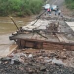 Chuvas intensas provocam alagamentos, interdições de pontes e bloqueios em estradas na região Centro Serra