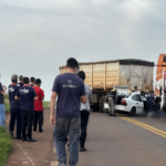 Acidente durante barreira policial deixa uma mulher morta na RSC-481 em Salto do Jacuí