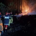 Incêndio florestal mobiliza Bombeiros Voluntários em Passa Sete